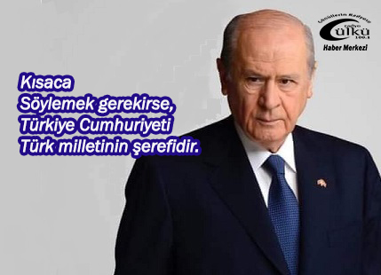 – MHP Lideri 100. Yıl Mesajı Yayınladı